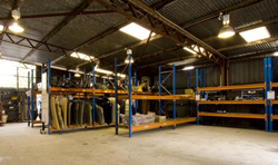 A large dispatch area designed to cater for high volumes of inward and outward moving freight.